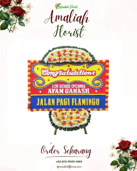 Sewa Papan Bunga Rau